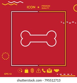 Bone line icon