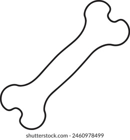 Bone Line Icon Design, Editable Stroke, Pixel Perfect, Stock Illustration.
