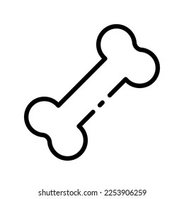 Bone line icon. Disease, calcium, medicine, thermometer, doctor, patient, prescription, treatment, immunity, recommendations, advice. health concept. Vector black line icon on a white background