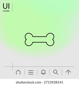 Bone line icon. Element for your design