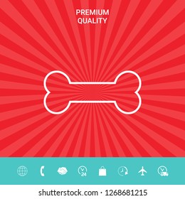 Bone line icon. Graphic elements for your design