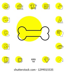 Bone line icon. Graphic elements for your design