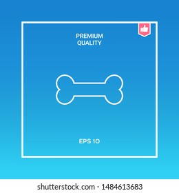 Bone line icon. Graphic elements for your design