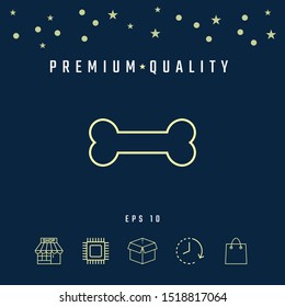 Bone line icon. Graphic elements for your design