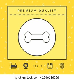 Bone line icon. Graphic elements for your design