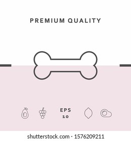 Bone line icon. Graphic elements for your design