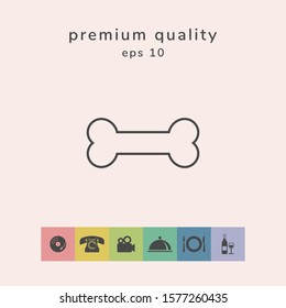 Bone line icon. Graphic elements for your design