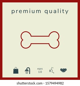 Bone line icon. Graphic elements for your design
