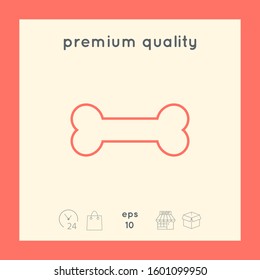Bone line icon. Graphic elements for your design