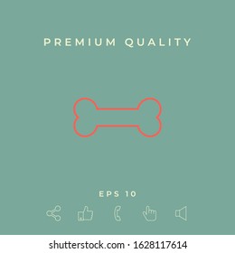 Bone line icon. Graphic elements for your design