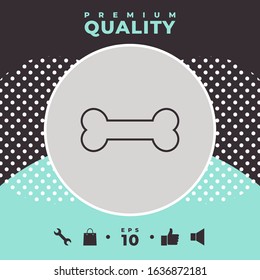 Bone line icon. Graphic elements for your design