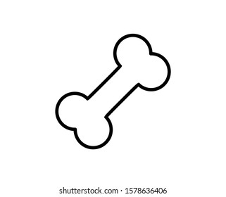 Bone line icon. High quality outline symbol for web design or mobile app. Thin line sign for design logo. Black outline pictogram on white background