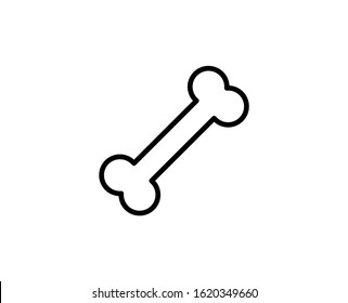 Bone line icon. High quality outline symbol for web design or mobile app. Thin line sign for design logo. Black outline pictogram on white background