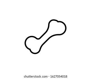 Bone line icon. High quality outline symbol for web design or mobile app. Thin line sign for design logo. Black outline pictogram on white background