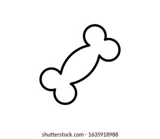 Bone line icon. High quality outline symbol for web design or mobile app. Thin line sign for design logo. Black outline pictogram on white background
