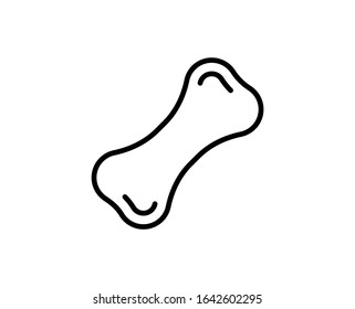 Bone line icon. High quality outline symbol for web design or mobile app. Thin line sign for design logo. Black outline pictogram on white background