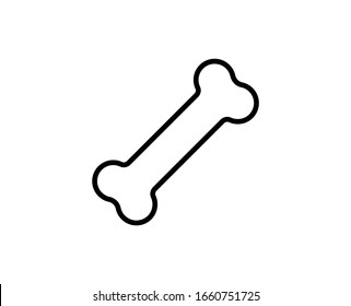 Bone line icon. High quality outline symbol for web design or mobile app. Thin line sign for design logo. Black outline pictogram on white background
