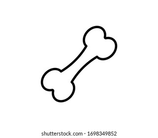 Bone line icon. High quality outline symbol for web design or mobile app. Thin line sign for design logo. Black outline pictogram on white background