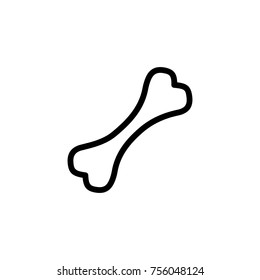 Bone line icon. High quality black outline logo for web site design and mobile apps. Vector illustration on a white background.