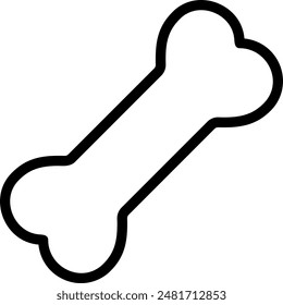bone line icon illustration vector