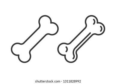 Bone line icons