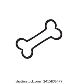 Bone Line Illustration Icon Vector