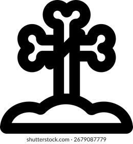 bone line style icon design