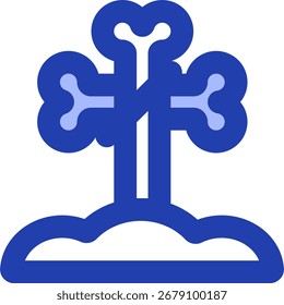 bone line style icon design