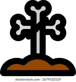 bone line style icon design