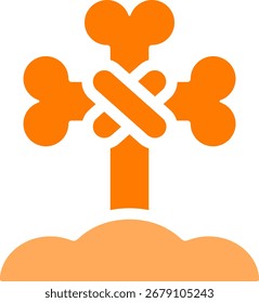 bone line style icon design