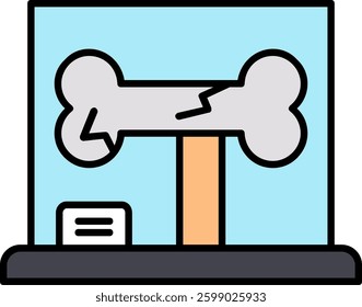 Bone Line vector Icon Design