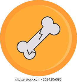 Diseño de ícono de Vector de línea de hueso