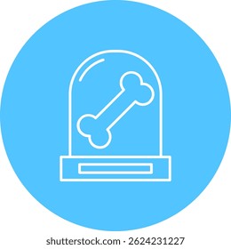 Design de ícone de vetor de linha óssea