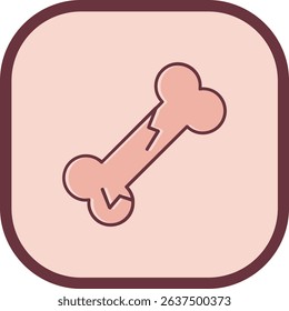 Bone Line vector Icon Design