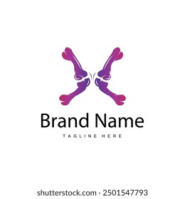 Bone Logo, Bone Care Health Design, Simple Symbol Template Illustration
