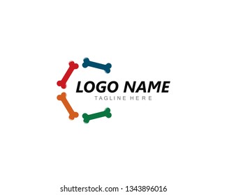 Bone logo concept illustration design 