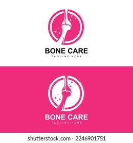 Bone Logo Design, Medical Health Body Parts Illustration
