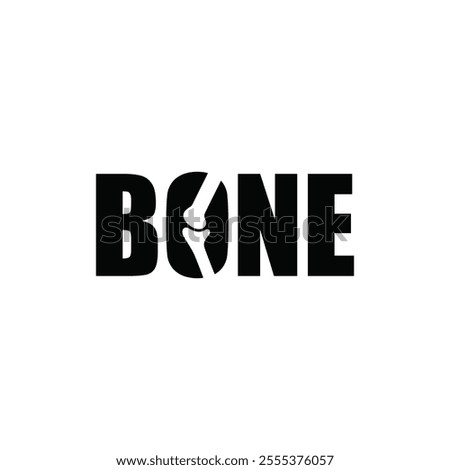 bone logo design, typography text font graphic vector template, word mark bone concept