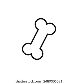 Bone logo sign vector outline