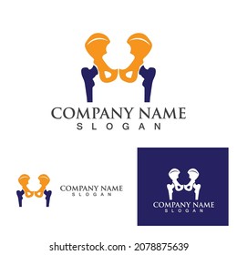 Knochenlogo und Symbol, Vektorgrafik