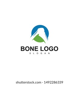 bone logo template, design concept icon,illustration