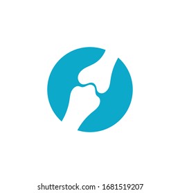 Vektorillustration mit Knochenlogo
