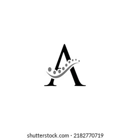 A and bone logo vector file
