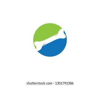 Bone logo vector template