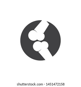 Bone logo vector template design
