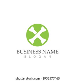 bone logo vector template design