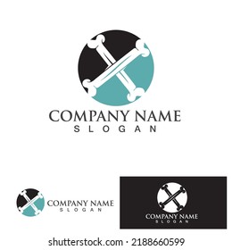 Bone logo vector template element design