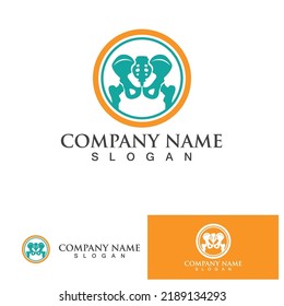Bone logo vector template symbol

