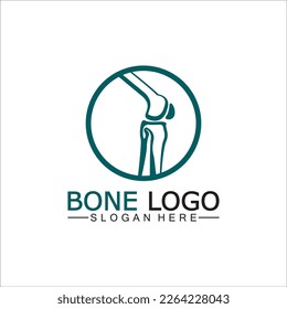 Bone logo vector template symbol. illustration of joint, knee. chiropractic logo