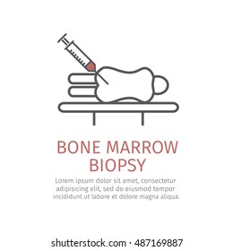 Bone Marrow Biopsy Vector Icon